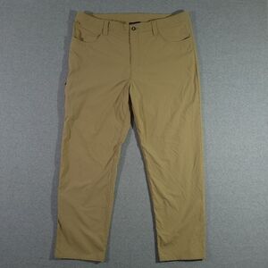 Patagonoia Relaxed Quandary Pants Men's Size 38 Tan Workwear Hiking Active